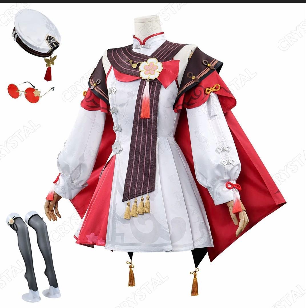 原神 胡桃 残雪に咲く紅 海灯祭 コスプレ 衣装