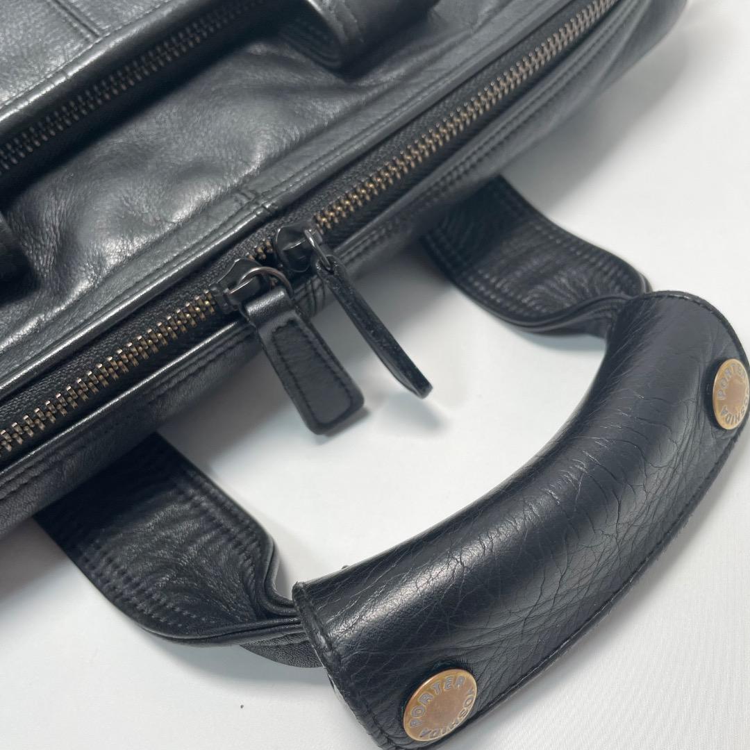 PORTER✨高級レザー✨ブリーフケース 2way B4 PC 送料無料 匿名