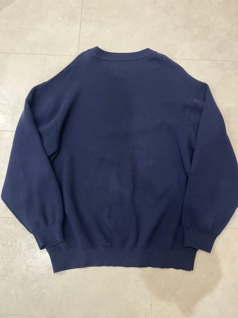 WIND AND SEA COTTON CASHMERE KNIT ネイビーXL