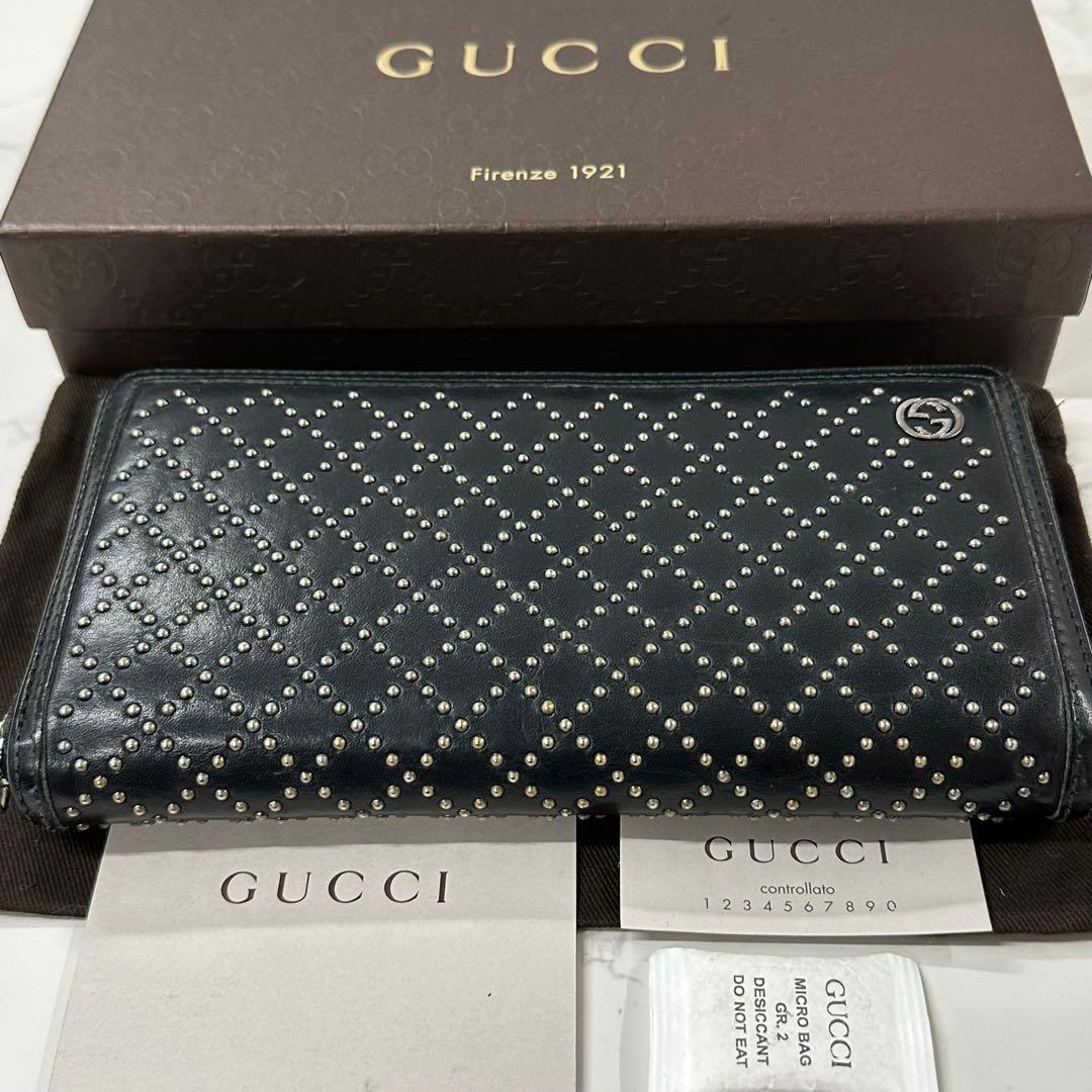超良品‼️ グッチ　GUCCI 長財布　インターロッキングGG ラウンドファスナー