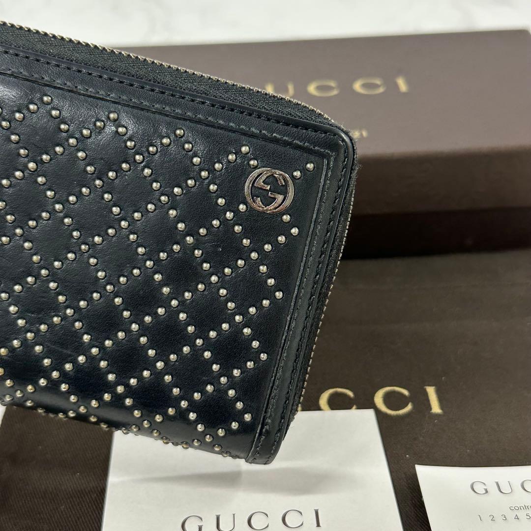 超良品‼️ グッチ　GUCCI 長財布　インターロッキングGG ラウンドファスナー