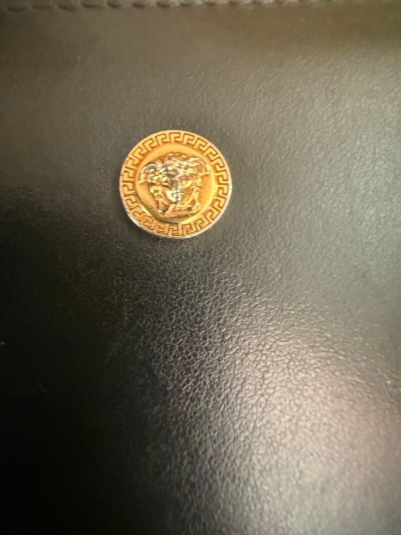 VERSACE 黒 レザー 長財布