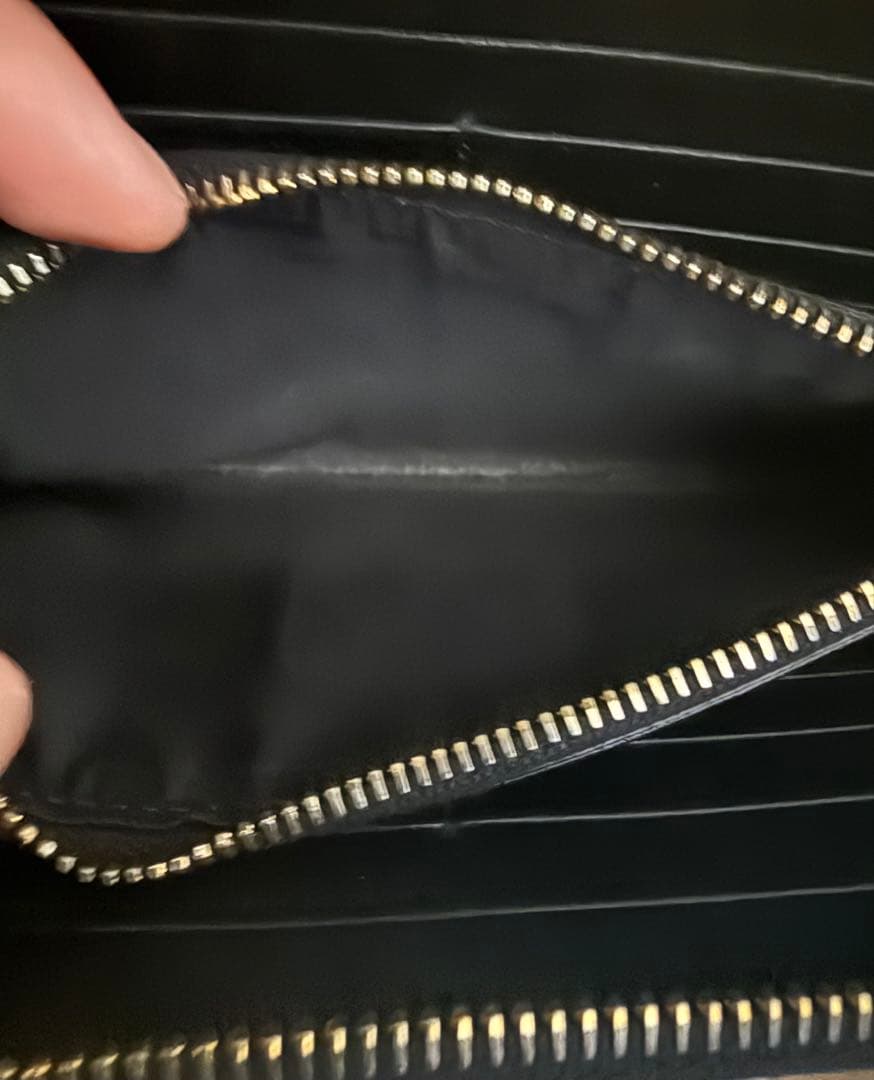 VERSACE 黒 レザー 長財布