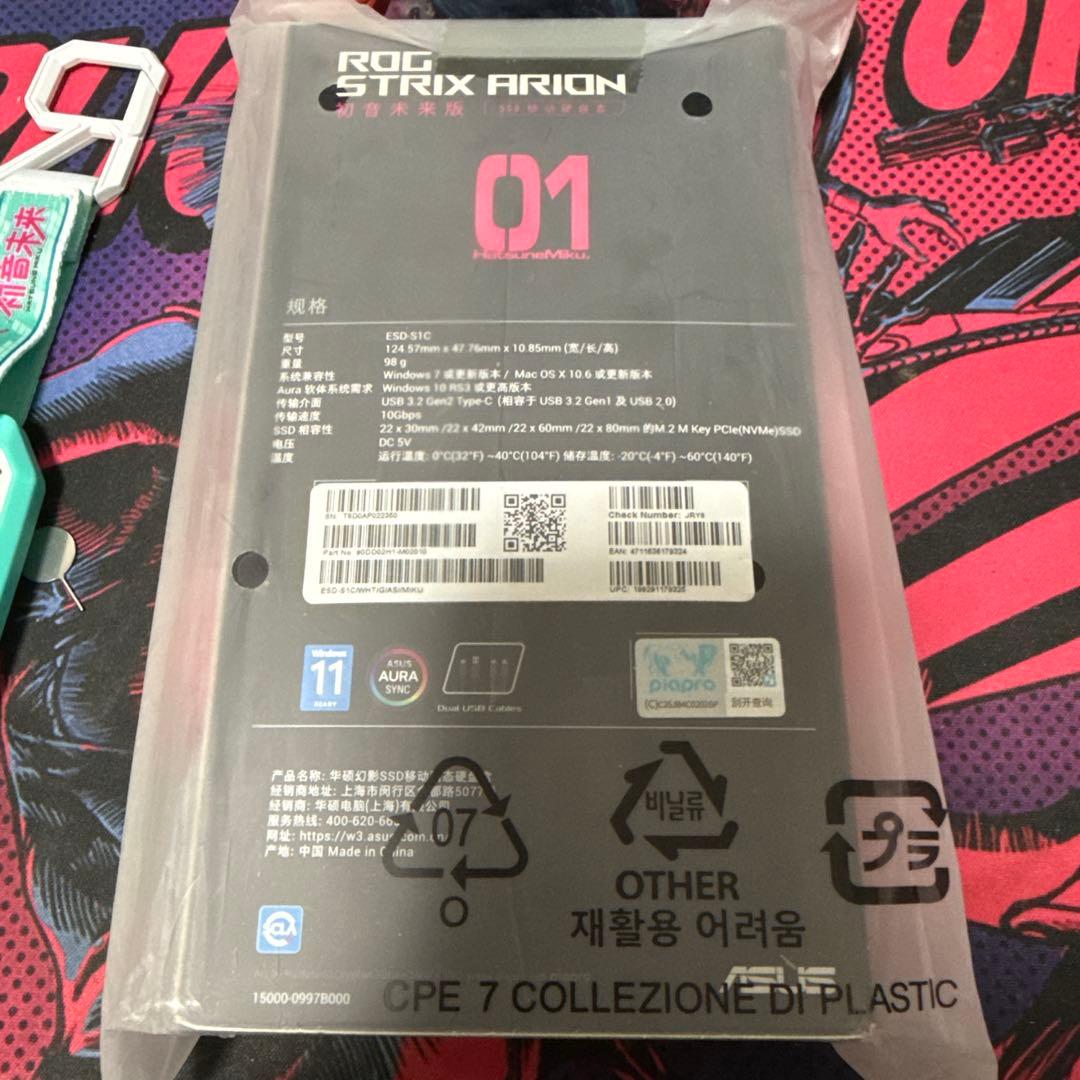 ROG Strix Arion RO姫Hatsune Miku Edition