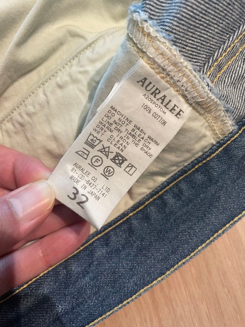 オーラリー AURALEE Hard Twist Denim 32