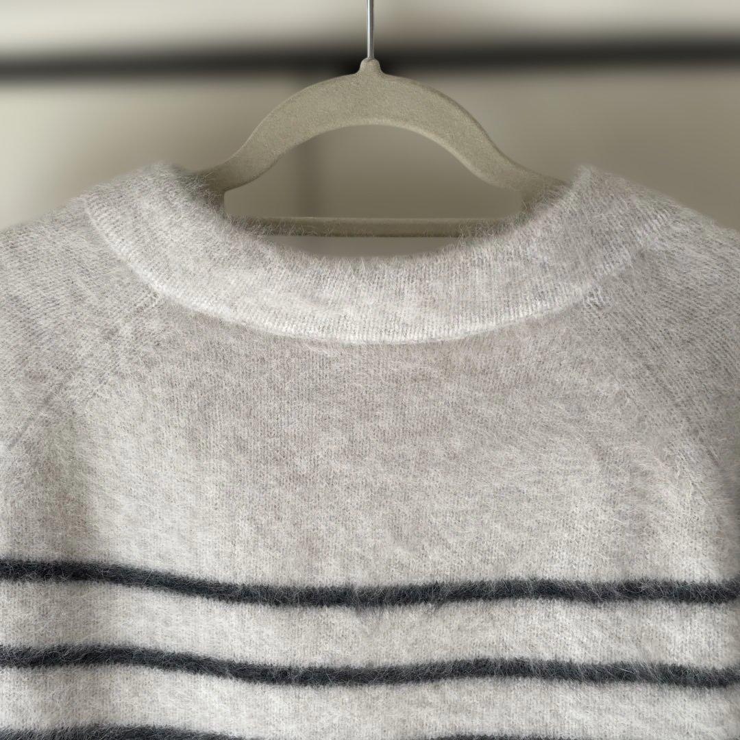 再値下げ！今期の新品未使用品！ビアズリーのカシミヤ混ファーニットポンチョ