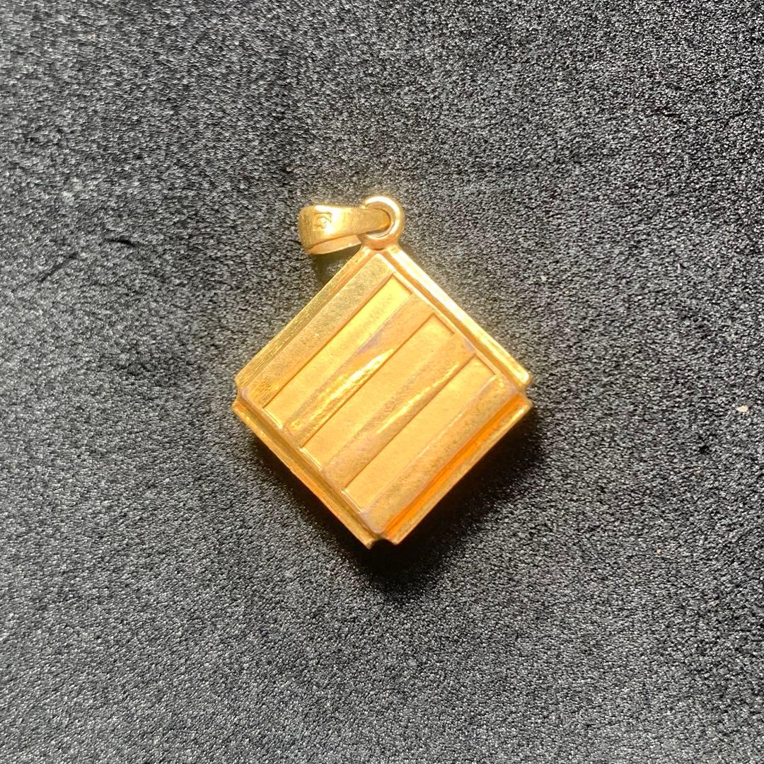 K18製コンパストップ、ラスト出品