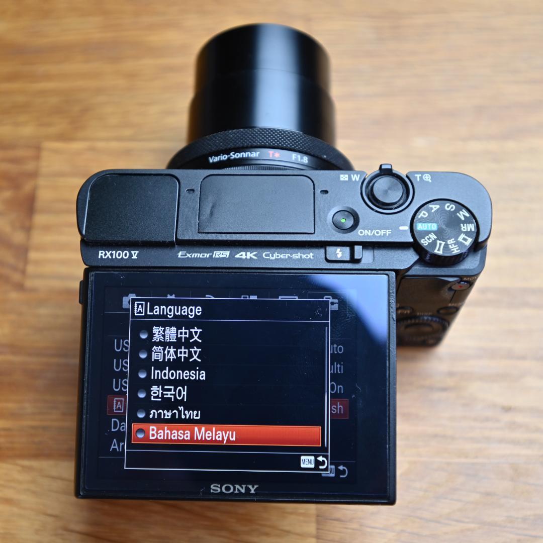 デジタルカメラ SONY RX100V DSC-RX100M5 English