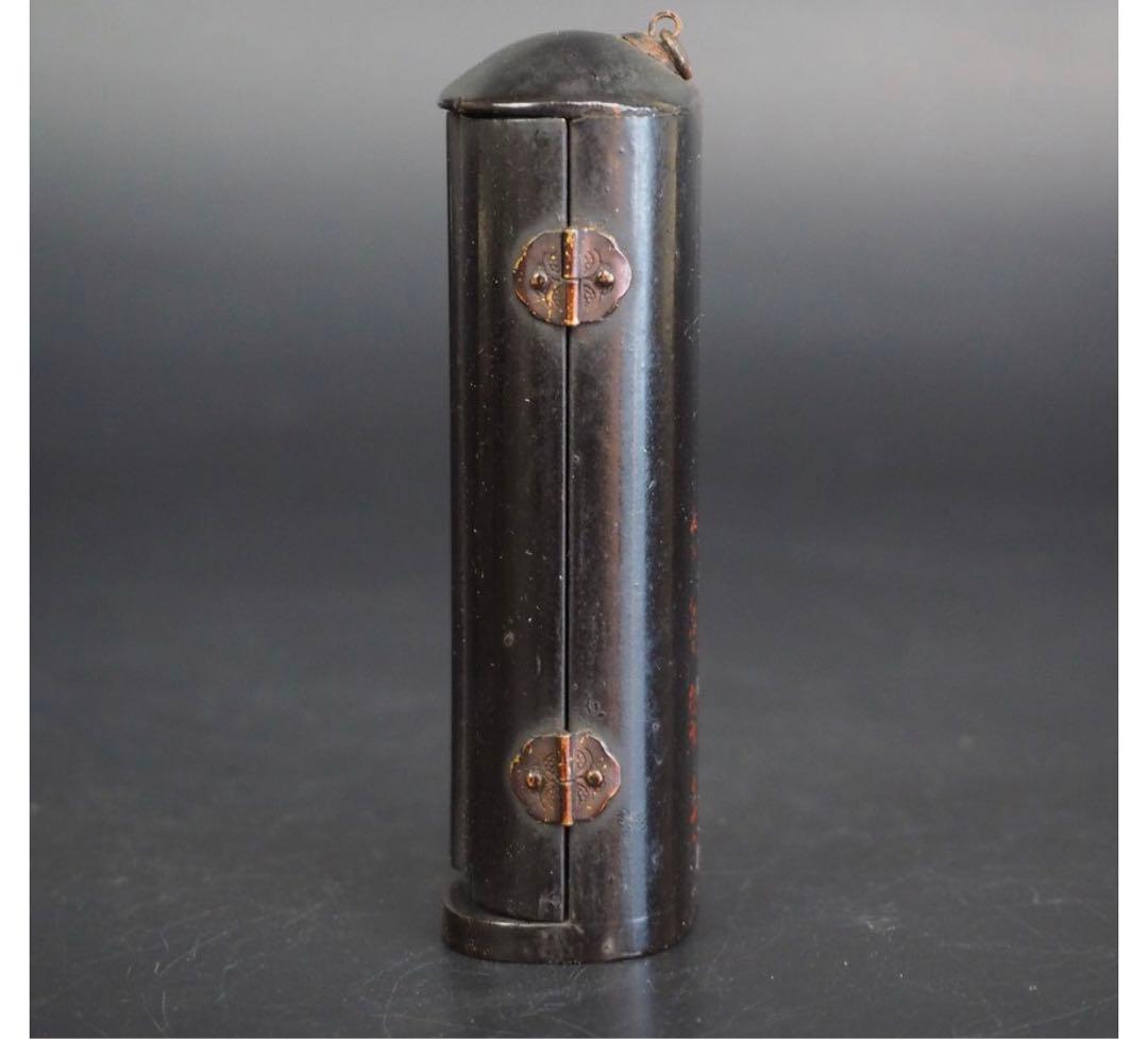 ジュン送料無料　江戸時代　大御輪寺　木彫り観音立像 厨子厨子高さ8.6ｃｍ