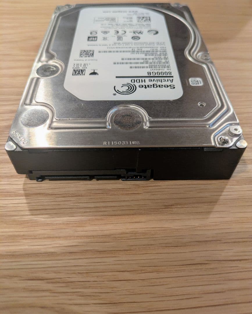 Seagate HDD 8TB 3.5インチ ST8000AS0002