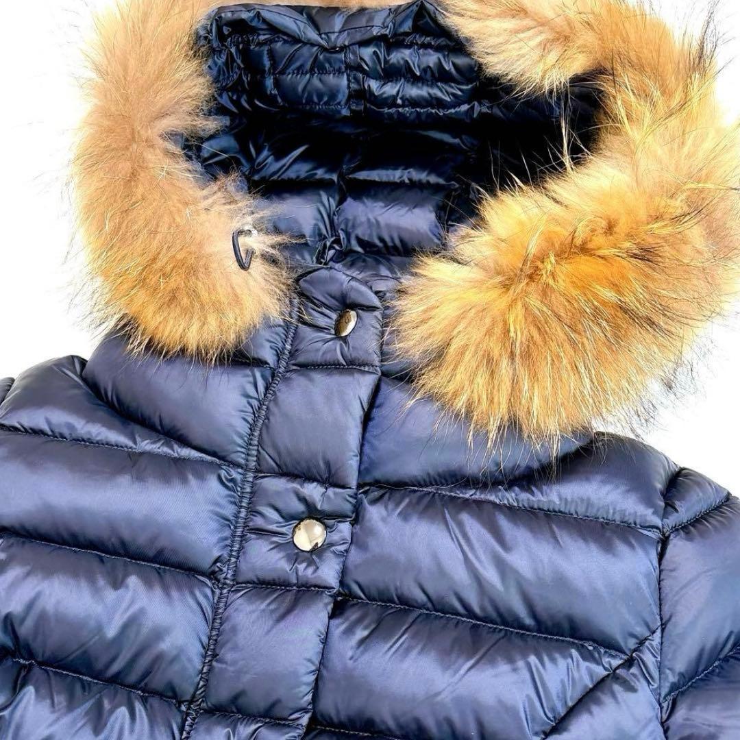 未使用級✨ ケープホーン CAPEHORN ファー付きダウンコート ネイビー