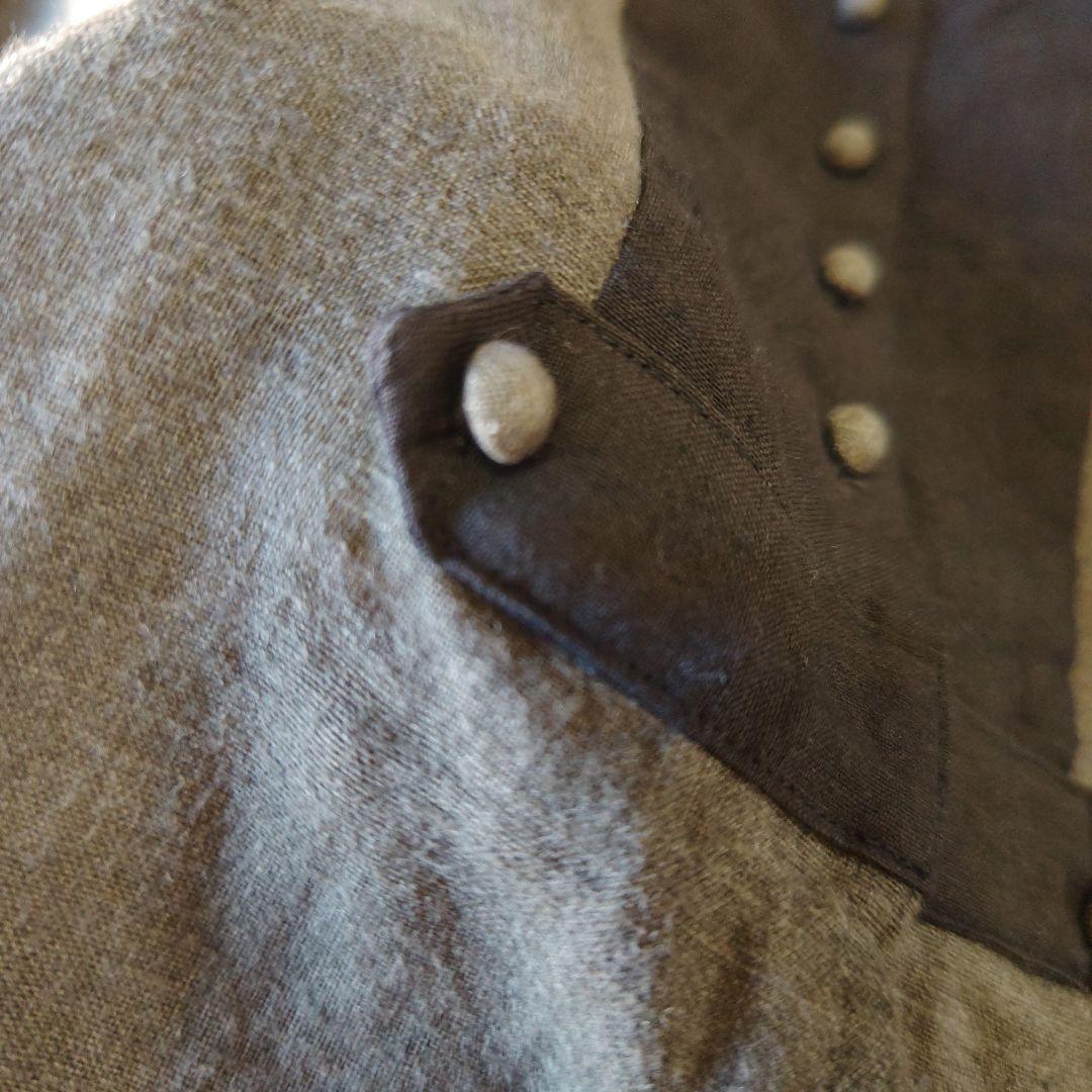 MAGALI マガリ ブラッシュドベルギーリネンカーディガン チャコール