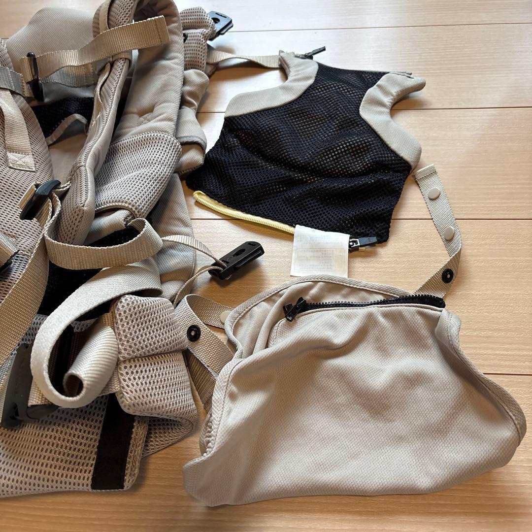 アップリカ　ラクリス　ベージュ 抱っこ紐 メッシュ