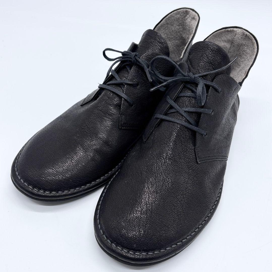 ヨーガンレール レースアップパンプス 革靴 24.5cm レザー 黒 フラット