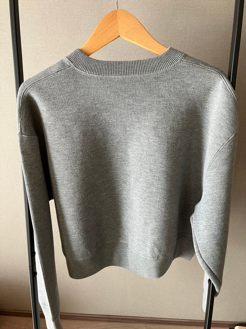 SALON adam et ropé スウェットライクメタルボタンカーディガン