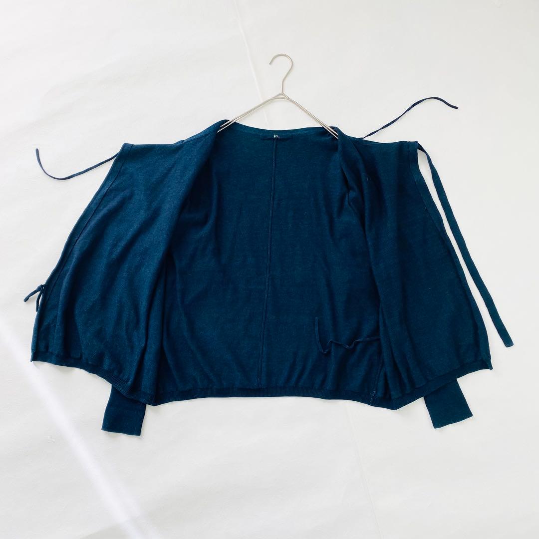 3172A 【45R】育てるボウタイコットンニット インディゴ