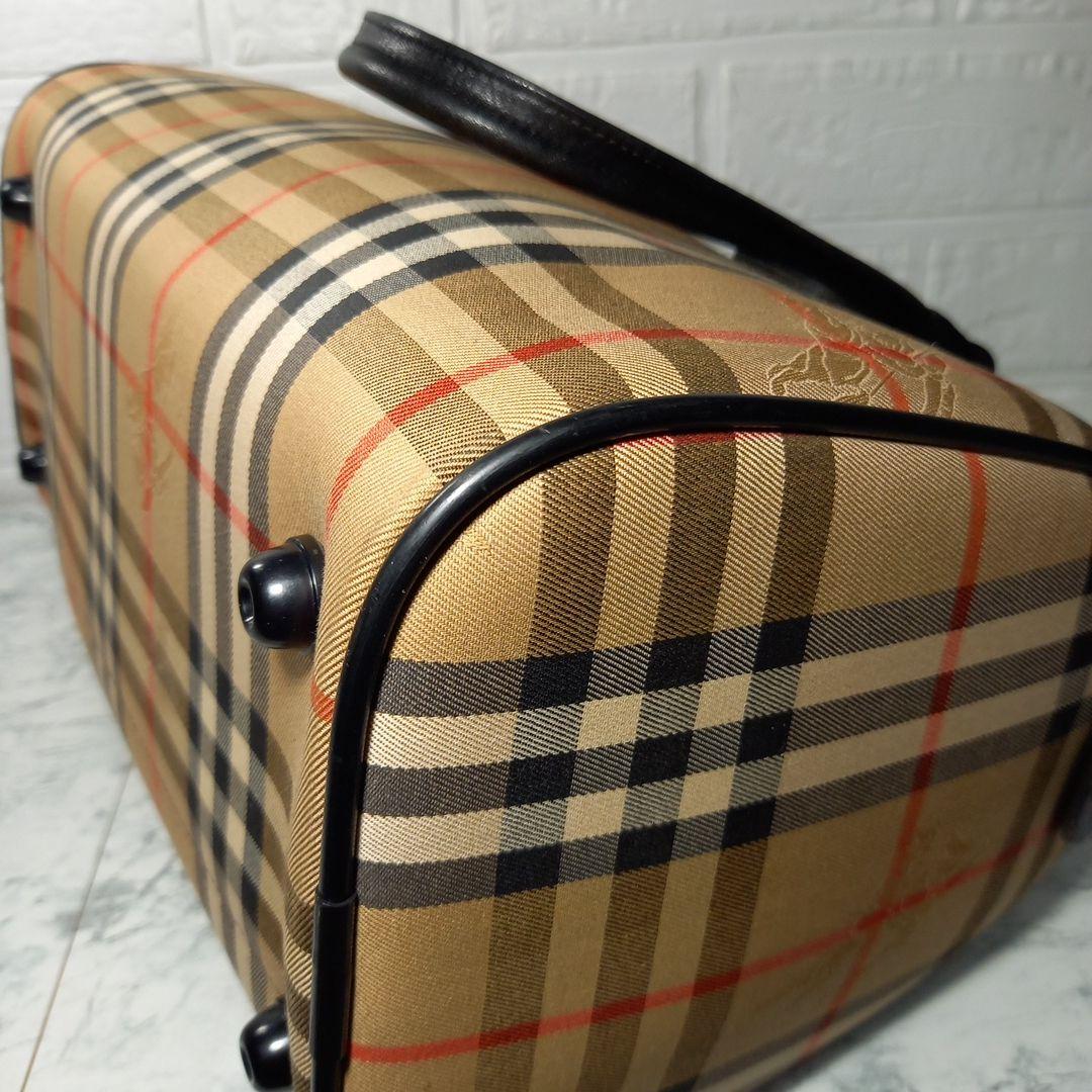 Burberrys　バーバリー　ノバチェック　ボストンバッグ　シャドーホースロゴ