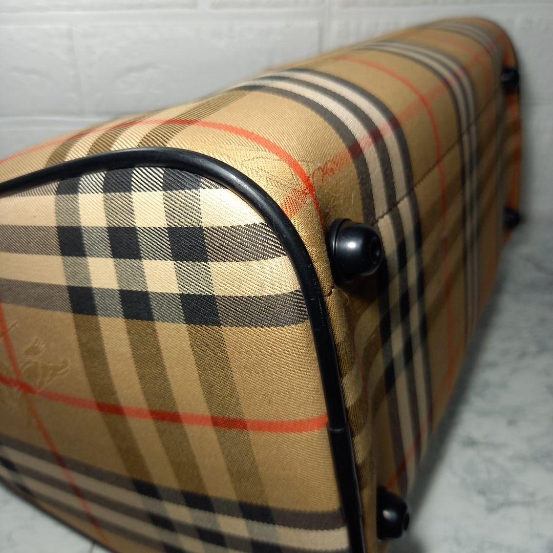 Burberrys　バーバリー　ノバチェック　ボストンバッグ　シャドーホースロゴ