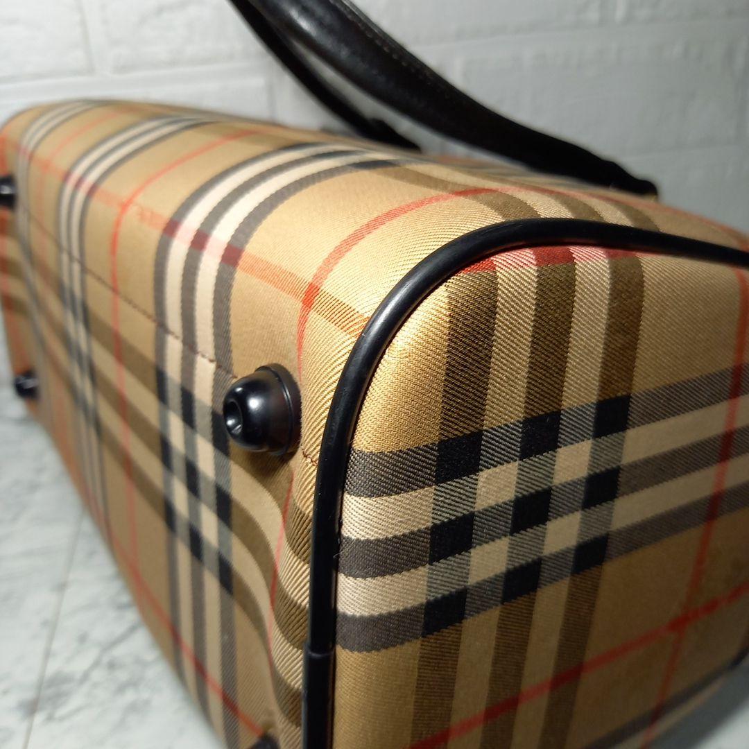 Burberrys　バーバリー　ノバチェック　ボストンバッグ　シャドーホースロゴ