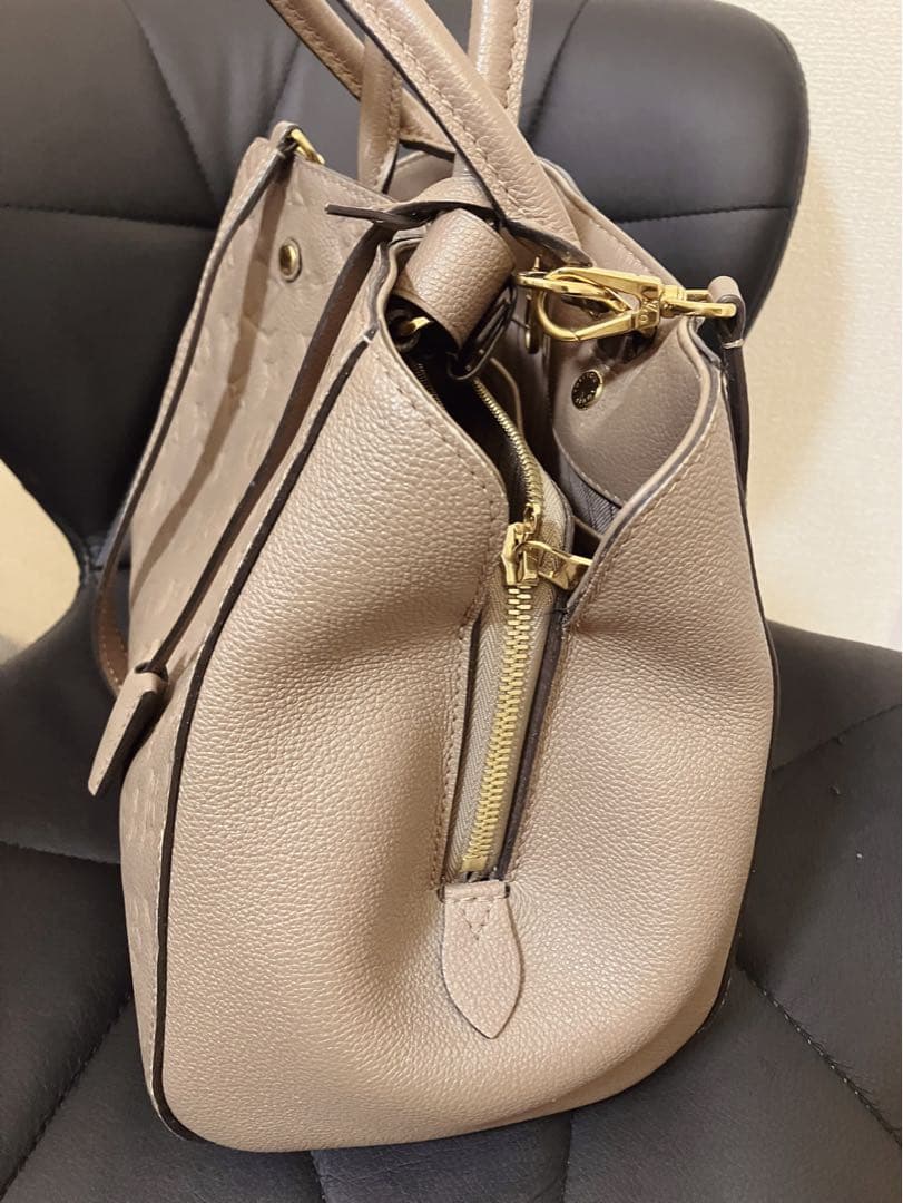 訳あり美品　正規品 LOUIS VUITTON モンテーニュMM トープ