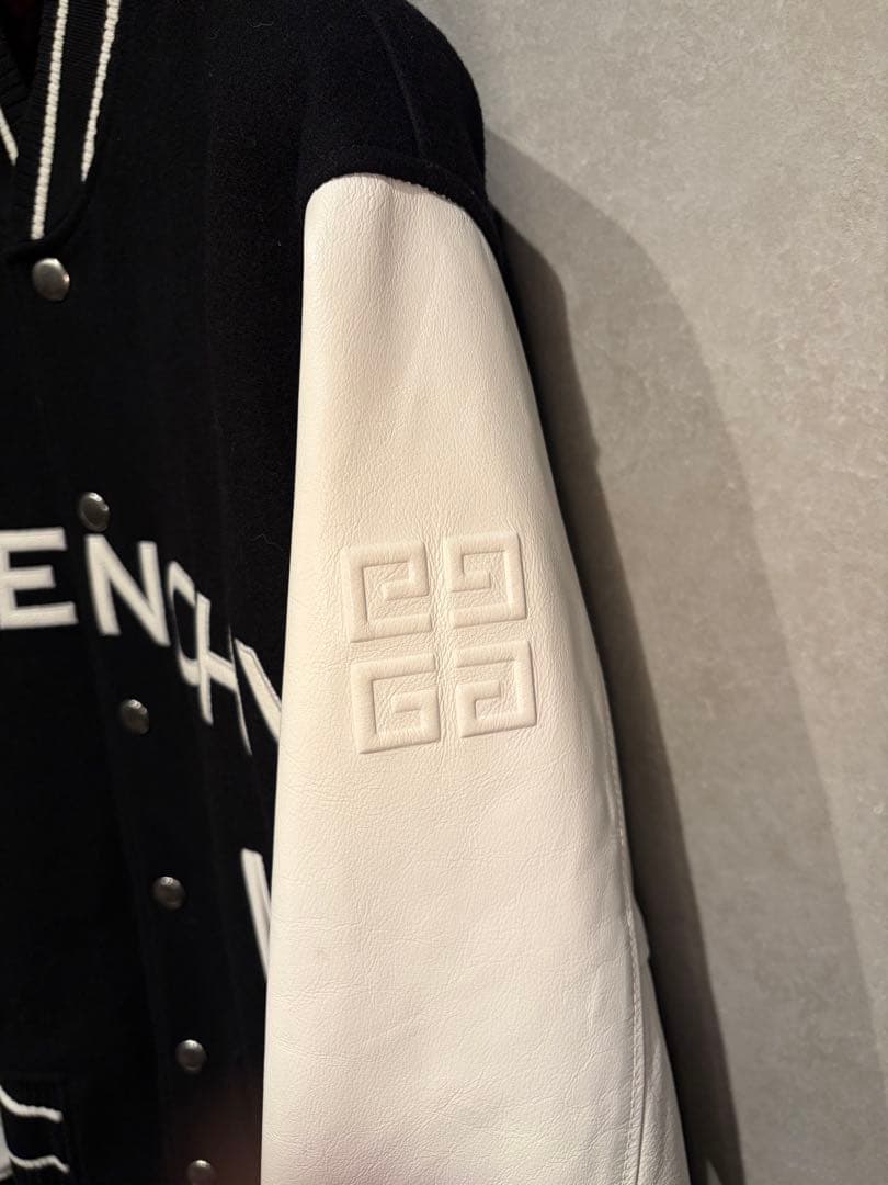 【美品】Givenchy ウール×レザー ボンバージャケット 46 国内正規品