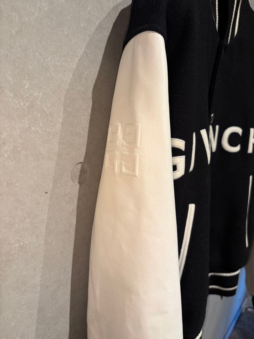 【美品】Givenchy ウール×レザー ボンバージャケット 46 国内正規品