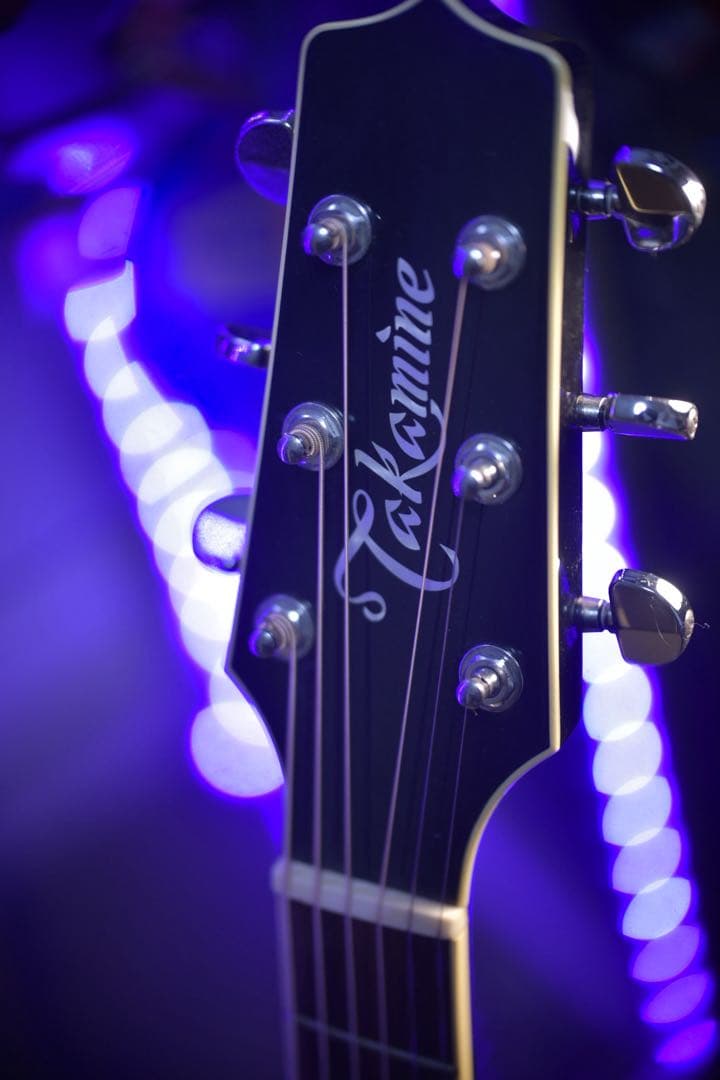 タカミネTakamine アコースティックギター ブラック　状態良し