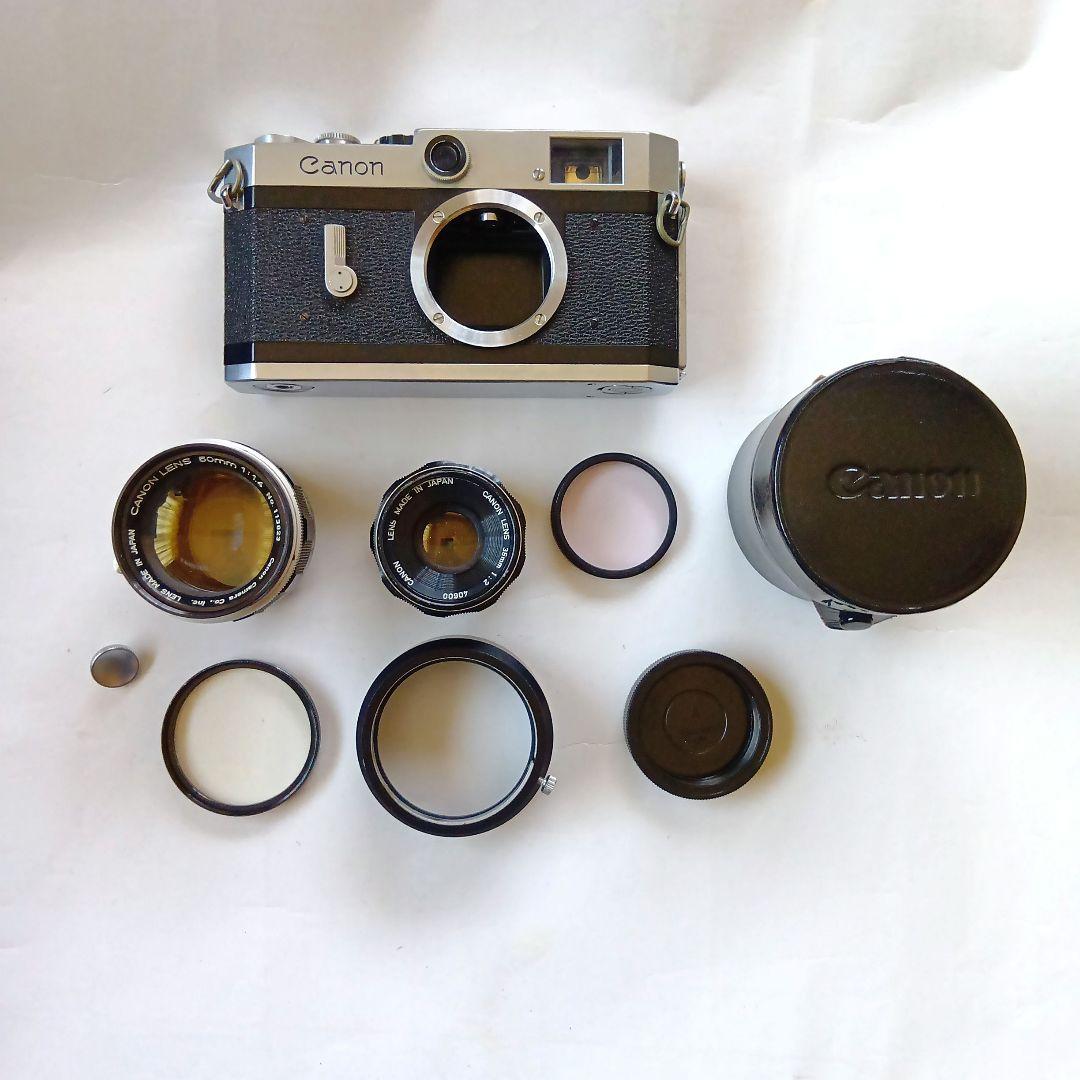 Canon P フィルムカメラ 50mm'35mmレンズ2本