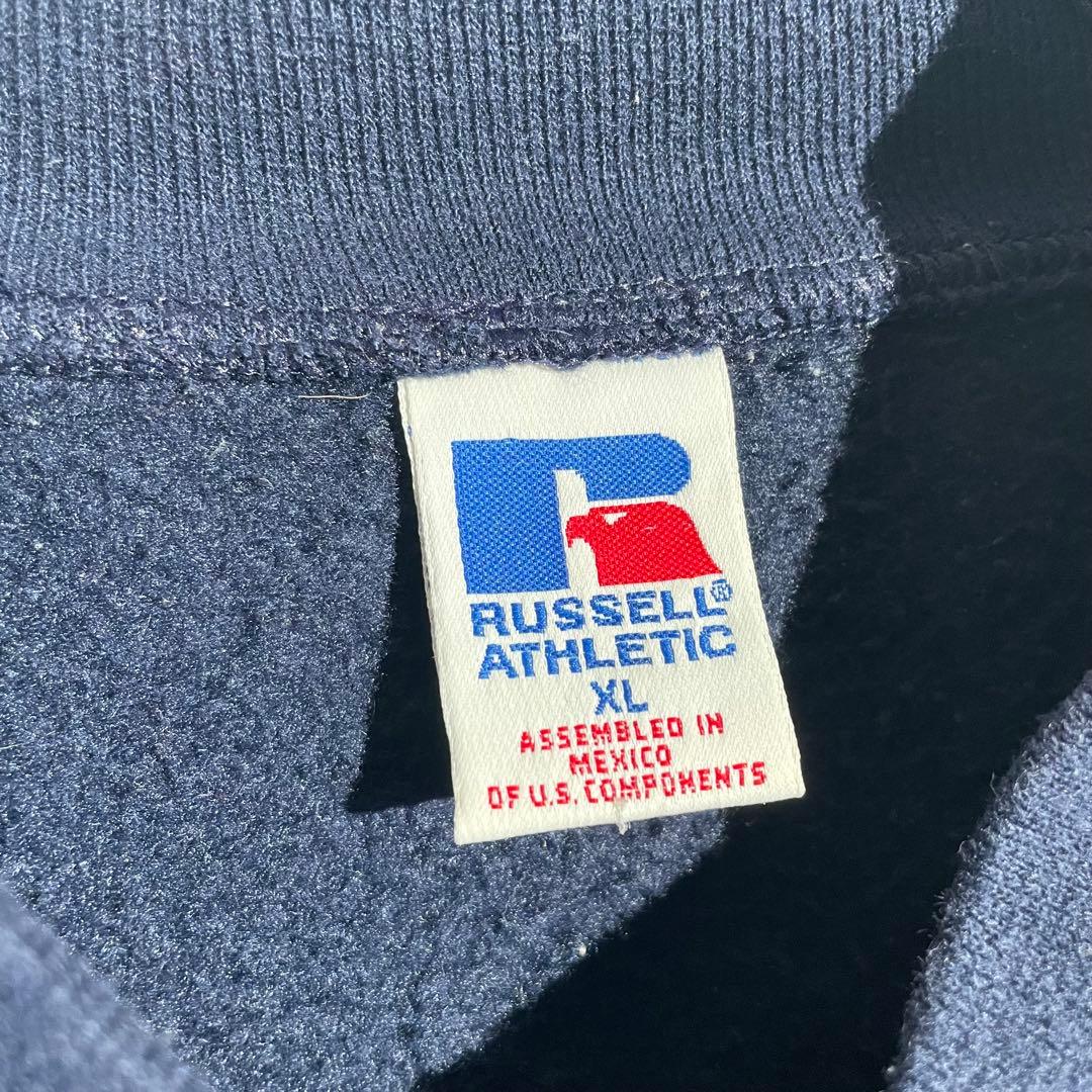 90s RUSSELL スウェットカーディガン　ジップアップ　メキシコ製