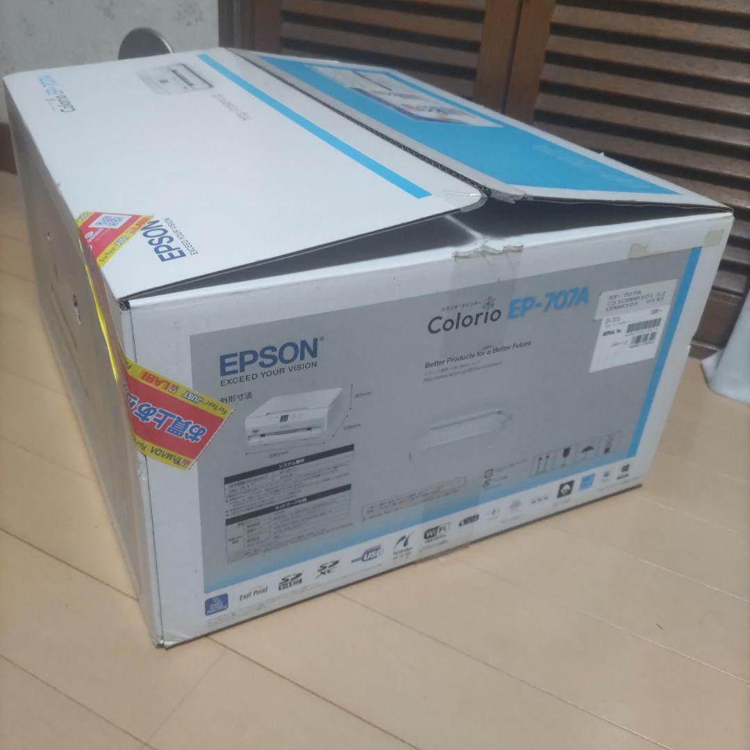 【ジャンク品】EPSON EP-707A プリンター 本体【説明書・箱付】
