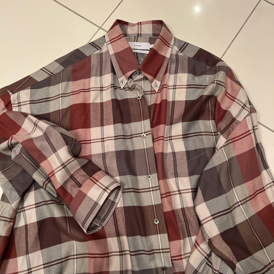 Graphpaper チェック柄 長袖シャツ F