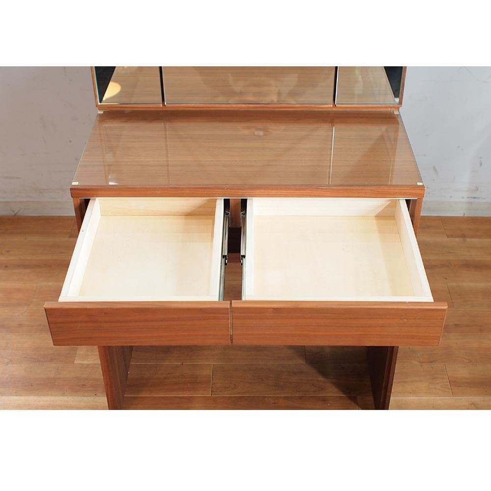 美品 カリモク ドレッサー ウォールナット材 モダン シンプル karimoku