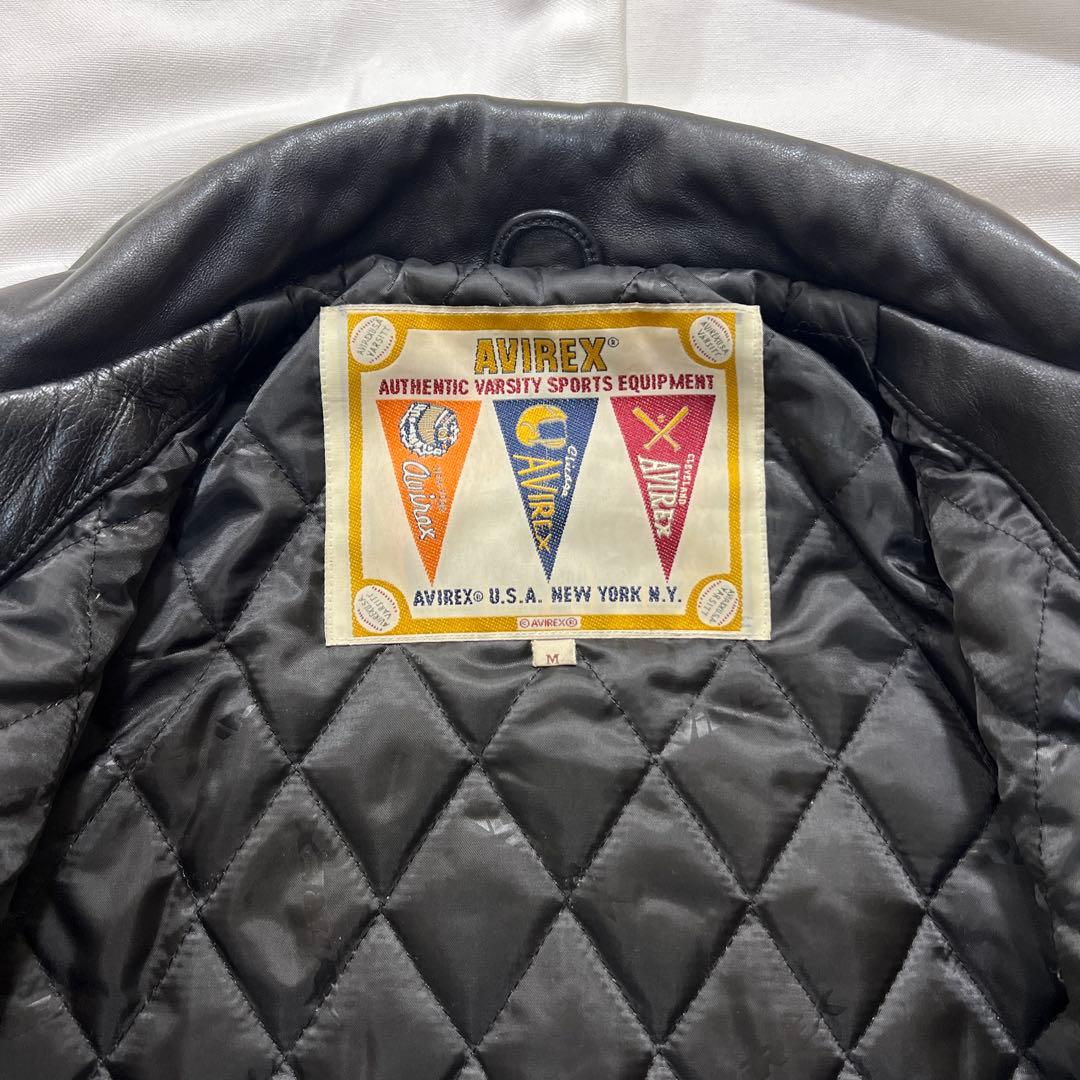 avirex バーシティレザージャケット