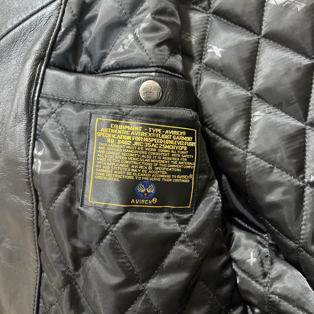 avirex バーシティレザージャケット