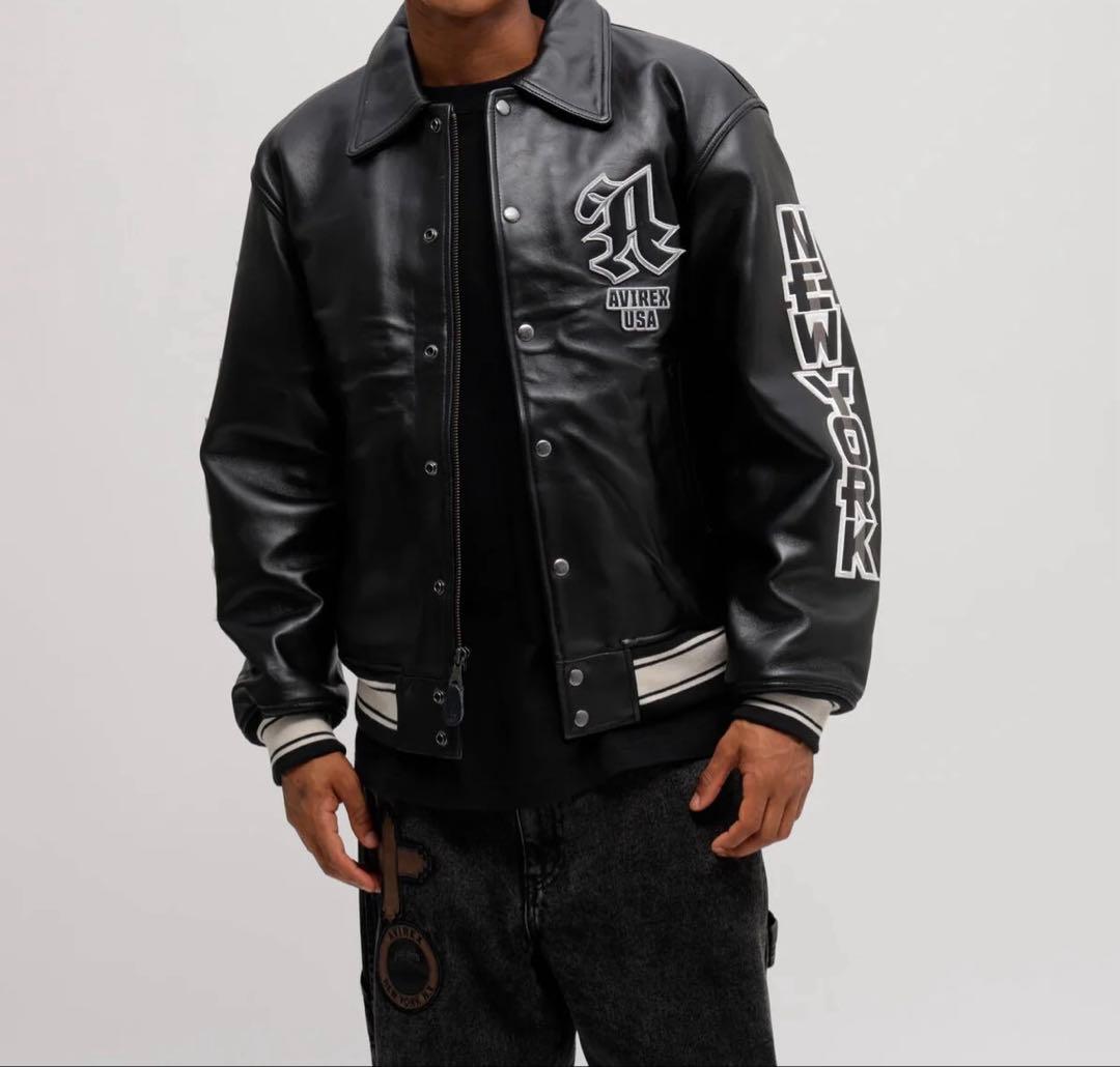 avirex バーシティレザージャケット