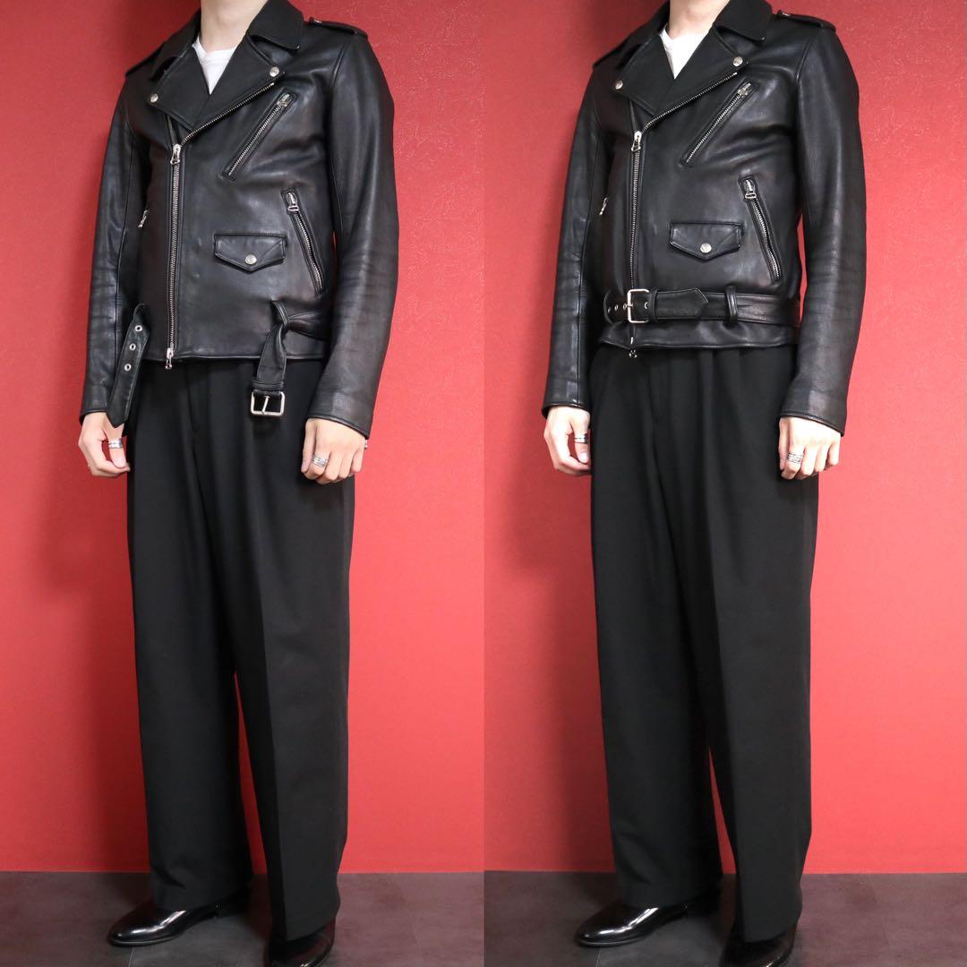 【極美品】LITHIUM HOMME ラムレザー ダブル ライダースジャケット