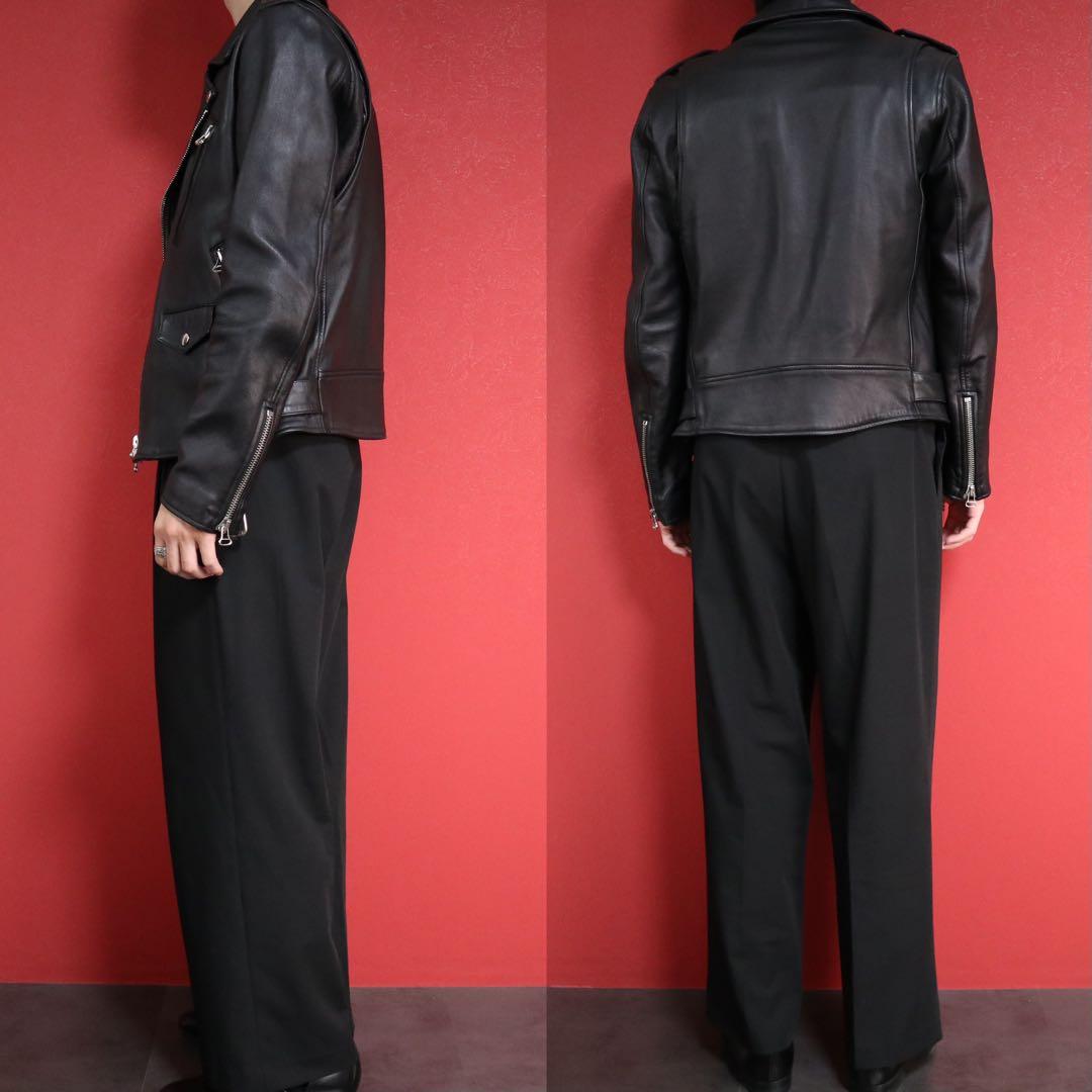 【極美品】LITHIUM HOMME ラムレザー ダブル ライダースジャケット