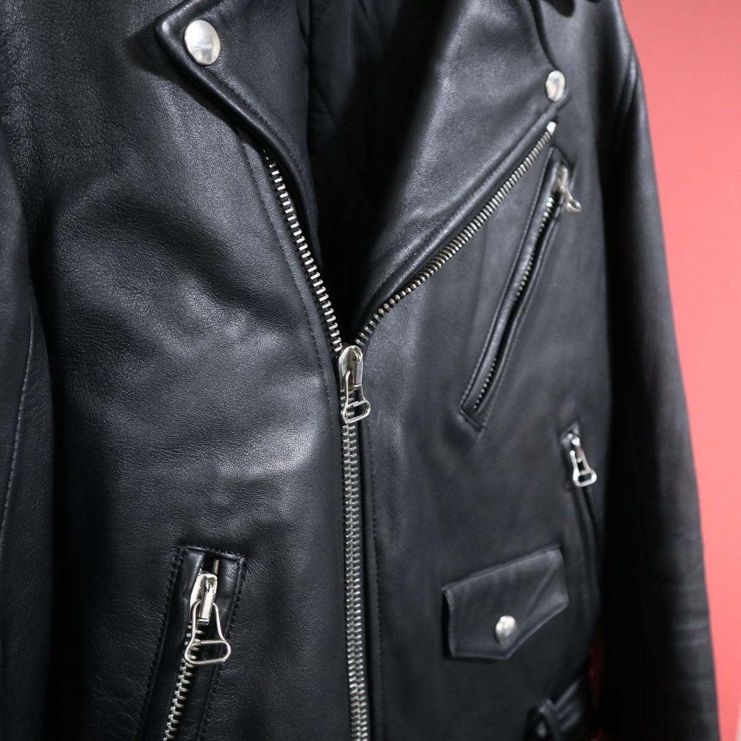 【極美品】LITHIUM HOMME ラムレザー ダブル ライダースジャケット