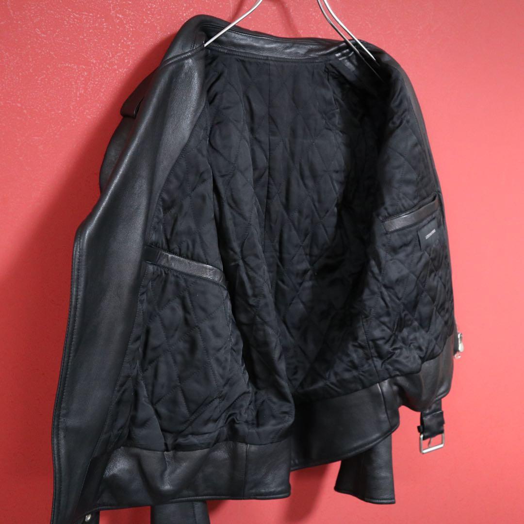 【極美品】LITHIUM HOMME ラムレザー ダブル ライダースジャケット
