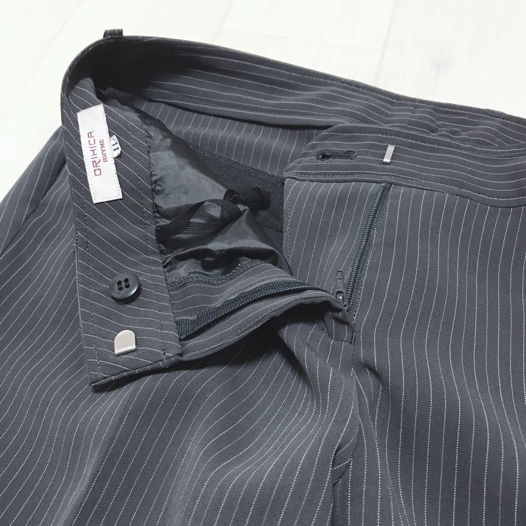 オリヒカ　セットアップスーツ　パンツスーツ　ダークグレー　11号　ウォッシャブル