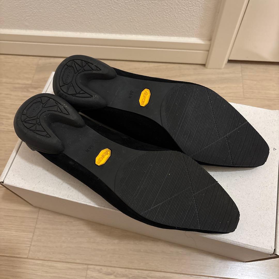 SHISEI ブラック スエード ローファー 36.5