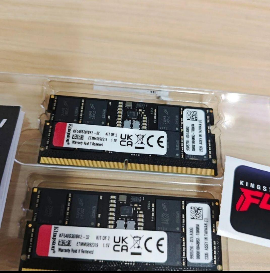 PC5 38400 DDR5 4800 32GB キングストン製 動作確認済み@