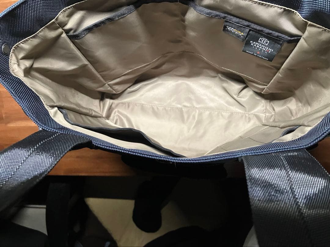 カワニシカバン　グレーブ　コーデュラ　ネイビー