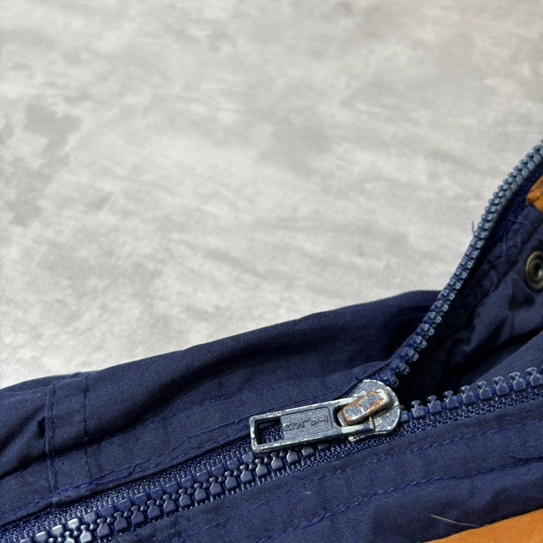 90s SEARS 中綿 短丈 ナイロンジャケット TALONジップ ネイビー