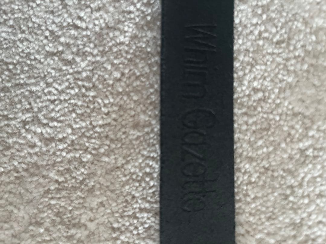 カーフレザーベルト　ブラック