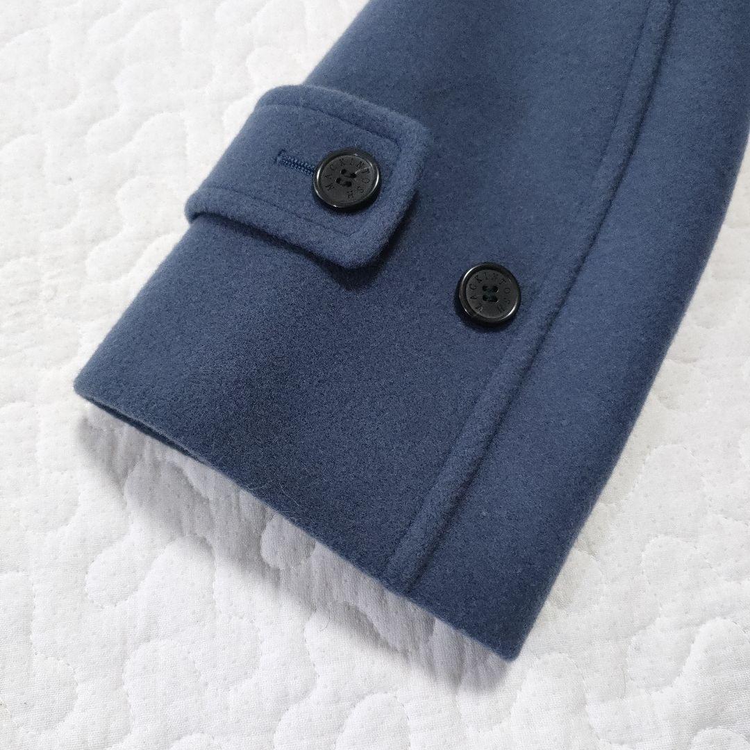 極美品✨マッキントッシュ　ロングダッフルコート　ブルーグレー　38