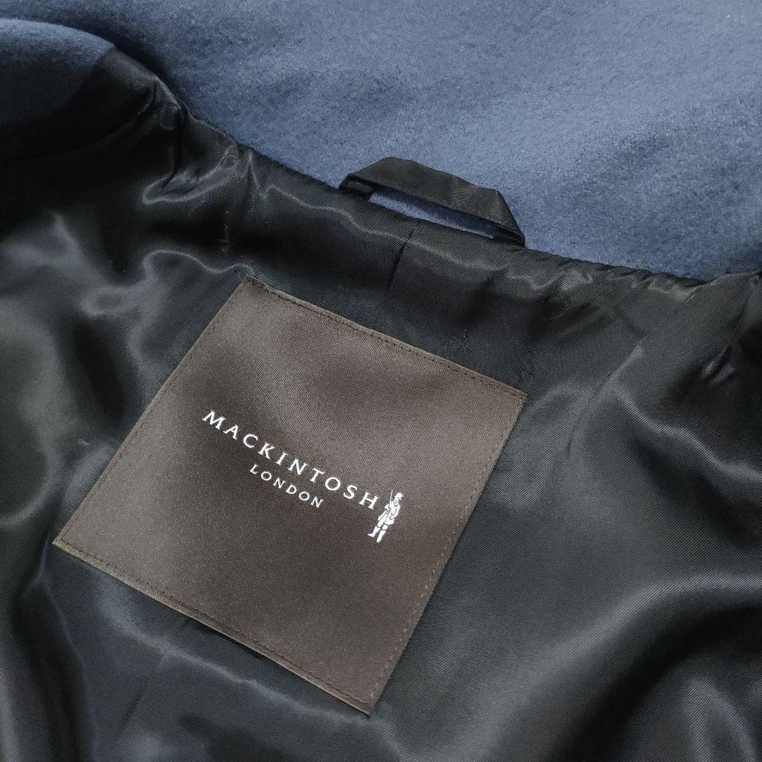 極美品✨マッキントッシュ　ロングダッフルコート　ブルーグレー　38