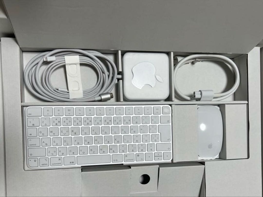 Apple iMac 24インチ（M1チップ）シルバー　箱あり・付属品完備