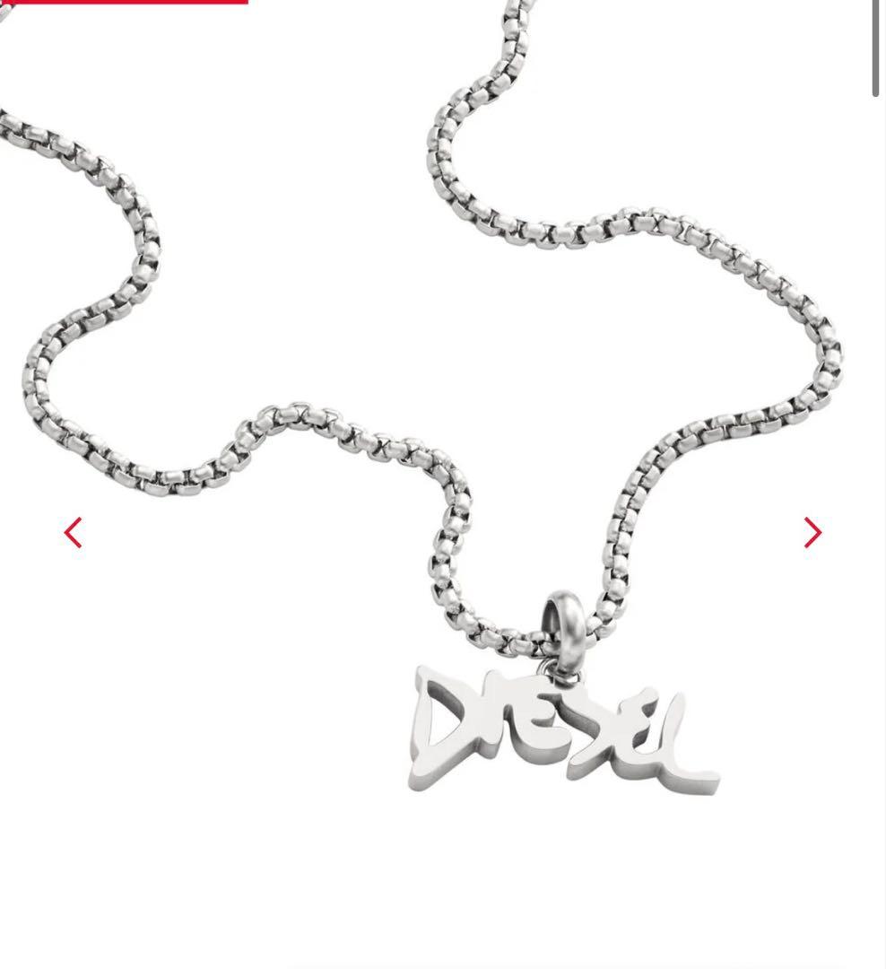 デ*ス様 DIESEL ロゴ ネックレス シルバー