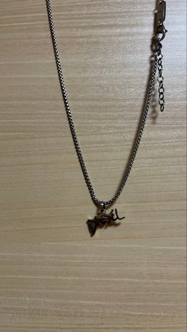 デ*ス様 DIESEL ロゴ ネックレス シルバー